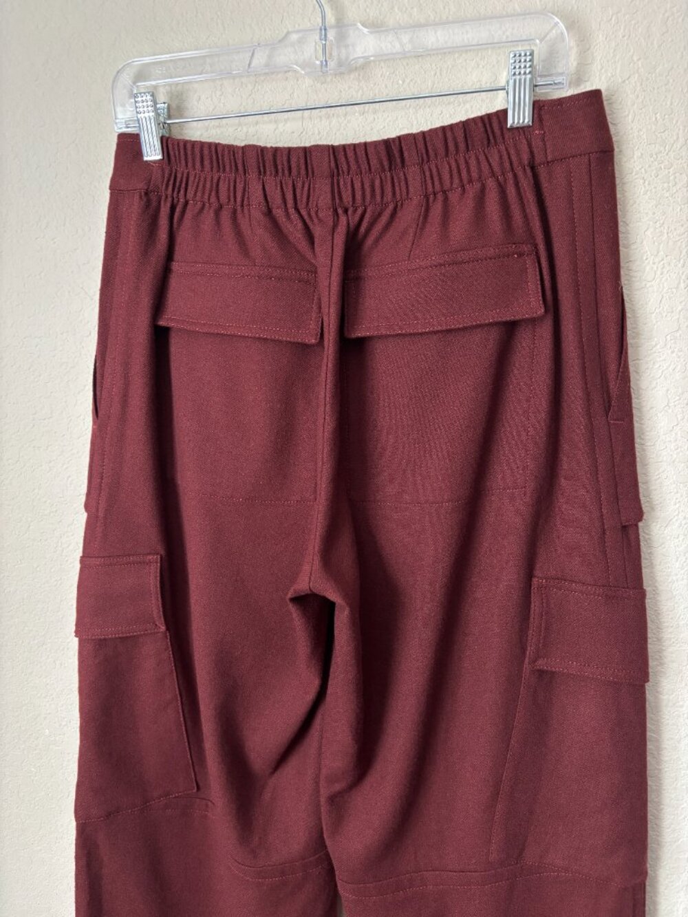Vince Raver Flannel Wool Blend Cargo Pants in Dark Cinnamon Stick - Picture 10 of 14